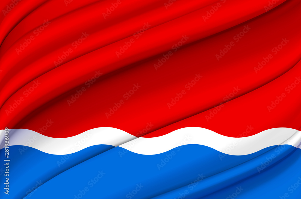 Naklejka premium Amur waving flag illustration.