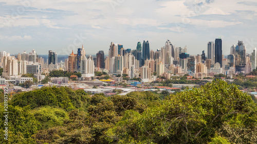 The skyline of Panama City with its modern skyscrapers.. © zaschnaus