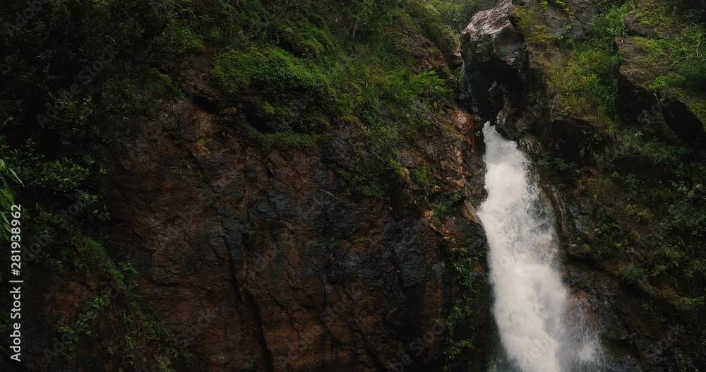 Beautiful waterfall in Mountains National Park 4k Beautiful waterfall in Mountains National Park 4k