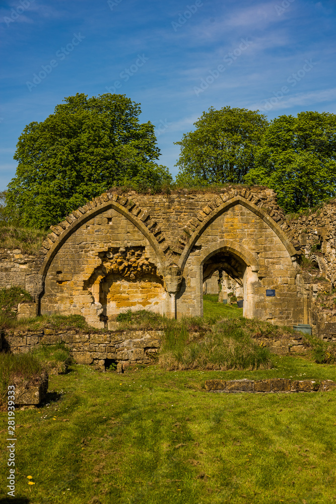 Hailes Abbey. Ruined Sistercian Abbey in the English Cotswolds