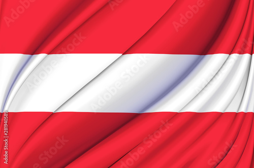 Free Download Austria waving flag illustration. - GFXLoad