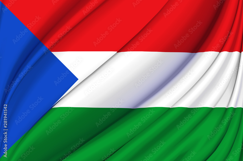 Imbabura waving flag illustration. Imbabura waving flag illustration.