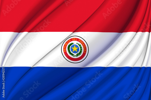 Free Download Paraguay waving flag illustration. - GFXLoad