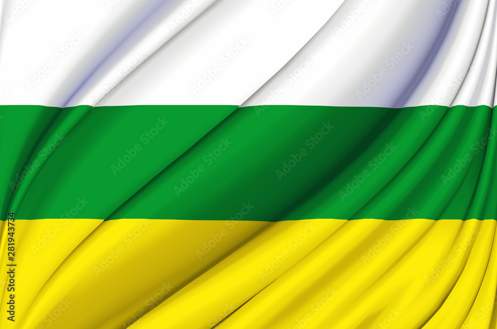 Zamora Chinchipe waving flag illustration. Zamora Chinchipe waving flag illustration.