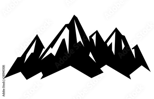 Mountain Alps Abstract