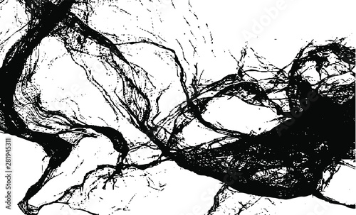 Uneven, natural black and white texture vector. Distressed overlay texture. Grunge background. Abstract textured effect. Vector Illustration. Black isolated on white background. EPS10.