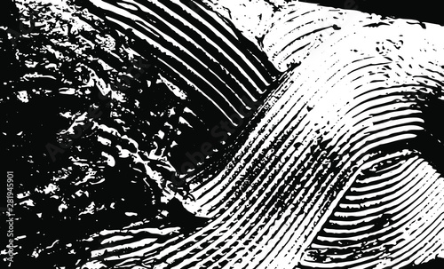 Uneven, natural black and white texture vector. Distressed overlay texture. Grunge background. Abstract textured effect. Vector Illustration. Black isolated on white background. EPS10.