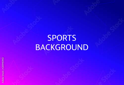Obraz na plátně sports background gradient vector illustration