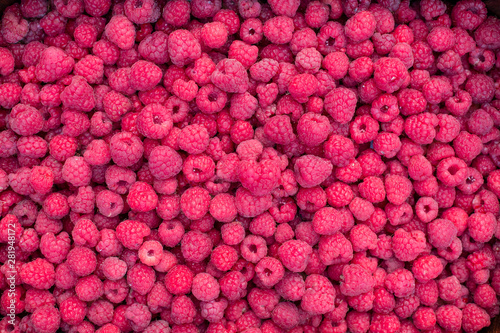 fresh ripe raspberry