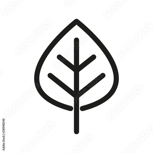 The icon of the leaf
