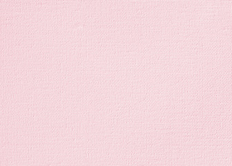Pink canvas burlap fabric texture background for arts painting in light sweet pale old rose pastel color