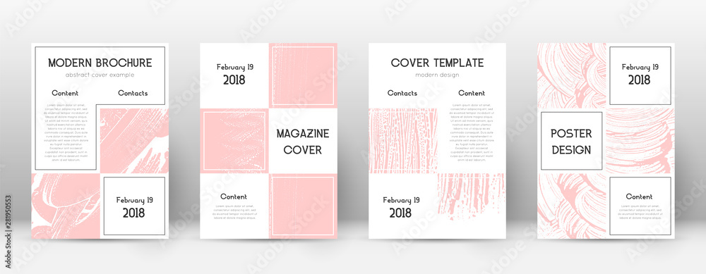 Fototapeta premium Cover page design template. Business brochure layo