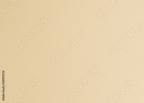 Cotton fabric woven textile textured background in yellow gold cream beige color