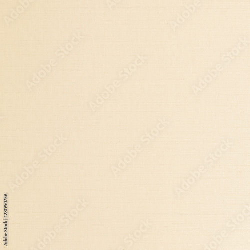 Cotton silk natural blended fabric wallpaper texture pattern background in light pastel pale cream gold brown color