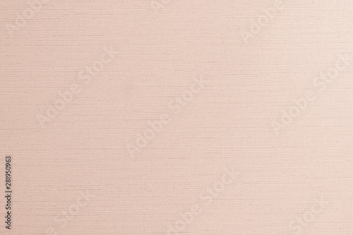Blended cotton silk fabric textile wallpaper texture pattern background in light orange cream beige pastel color