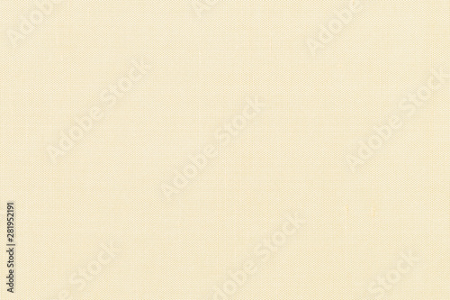 Fine natural cotton silk blended fabric texture background in light beige cream brown color tone