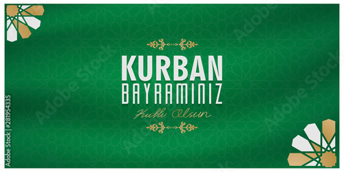kurban bayramınız kutlu olsun, meaning of english translation (happy eid al adha), Turkish Holidays - Sacrifice Feast Poster, Social Media, Greeting Card	