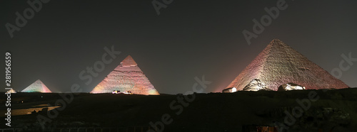 Giza Pyramid Complex in Cairo, Egypt