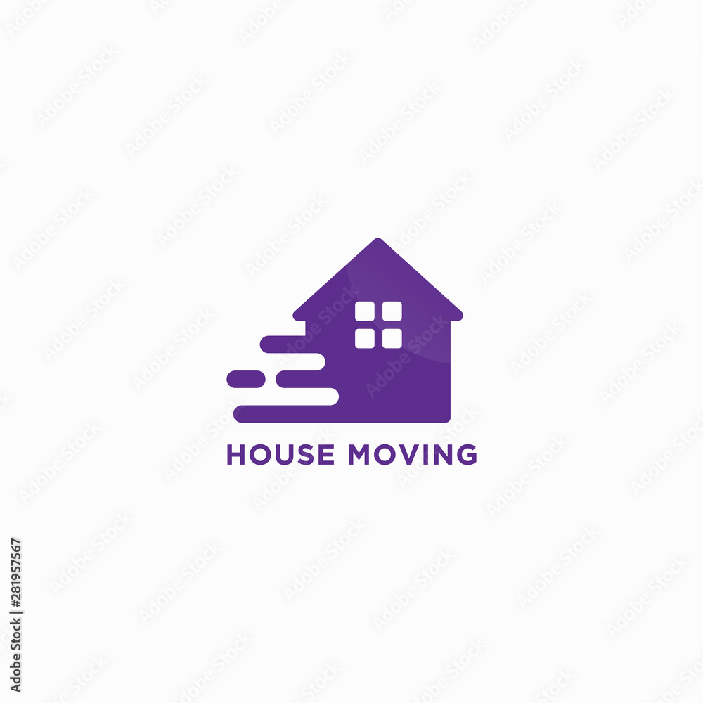House moving company logo design for use any purpose