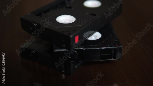 Wallpaper Mural Digital8 Hi8 video cassette 8mm tapes. Close up Torontodigital.ca
