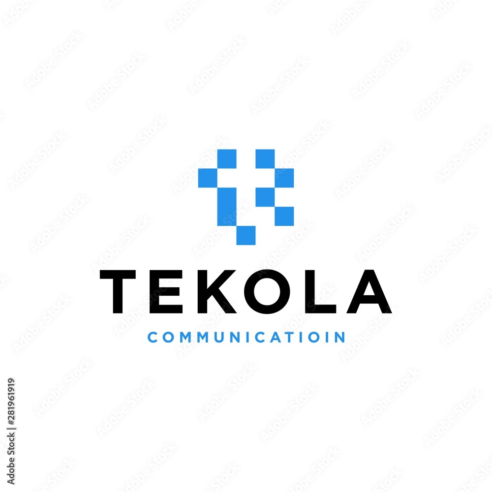 Initial letter T for technology logo Initial letter T for technology logo