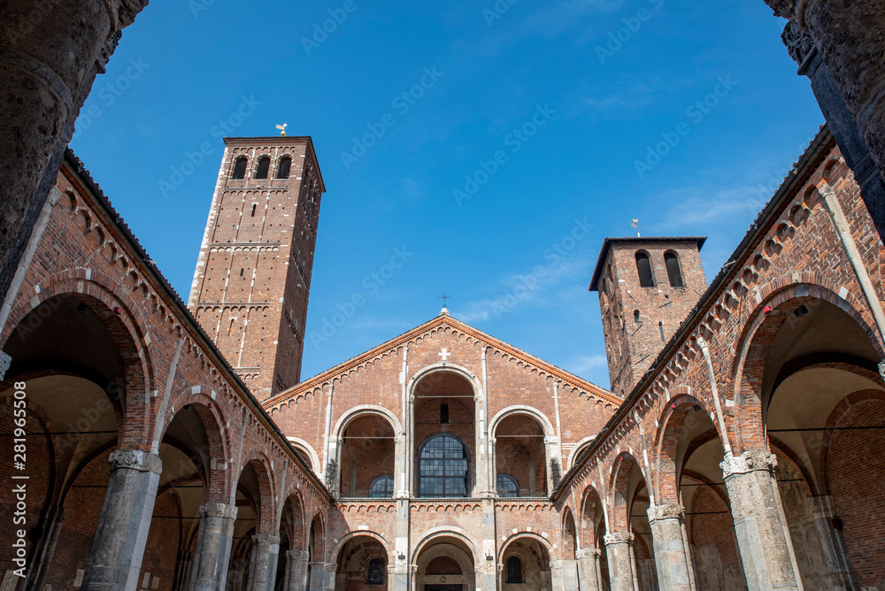 Basilica of Saint Ambrose  in Milan, Italy
