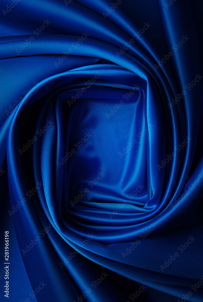 Navy silk background.