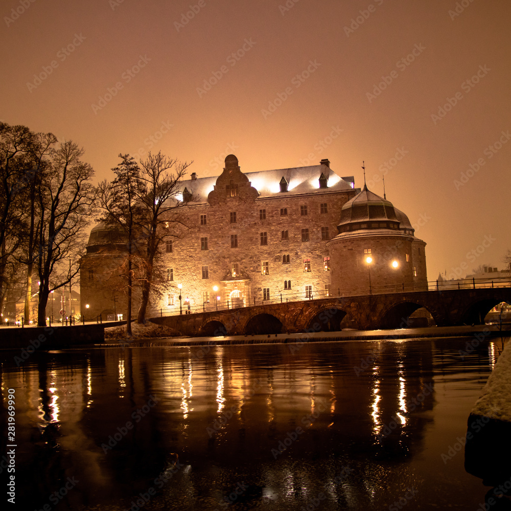 castle at night