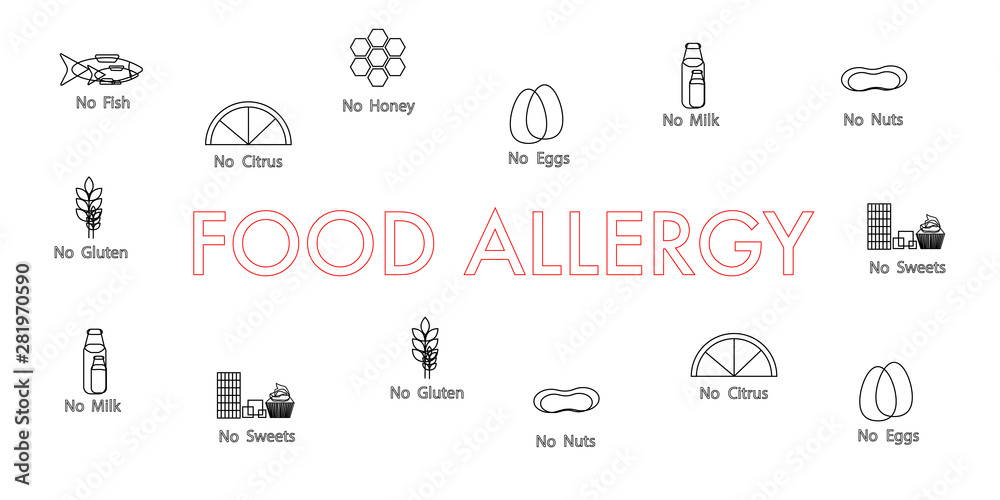 Food Allergy web banner concept