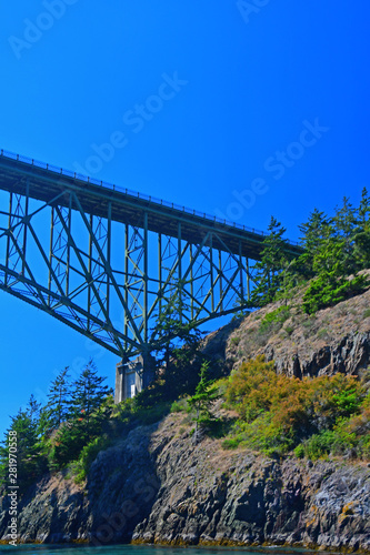 The Deception Pass bridge to Whidbey Island, Washington