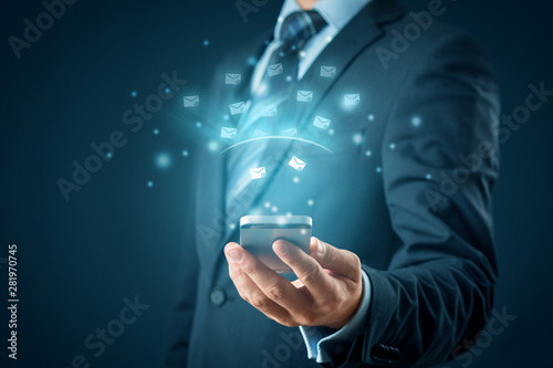 Wallpaper Mural Smart phone protected against e-mail spam Torontodigital.ca