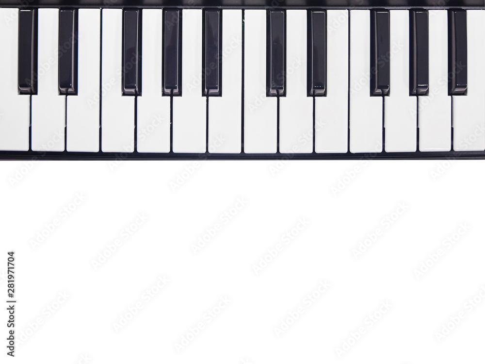 keys on piano keyboard. musical instrument with black and white keys. keys on piano keyboard. musical instrument with black and white keys.