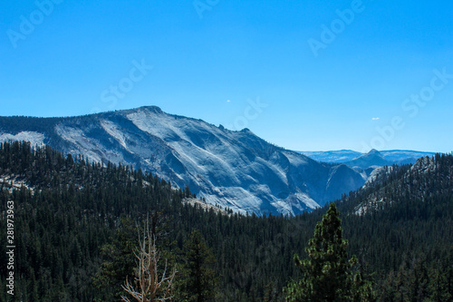 Yosemite National Park - Olmsted Point - View of Half Dome via Tioga Pass, California, USA