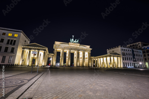 Brandenburger Tor in the evening, Berlin, Germany