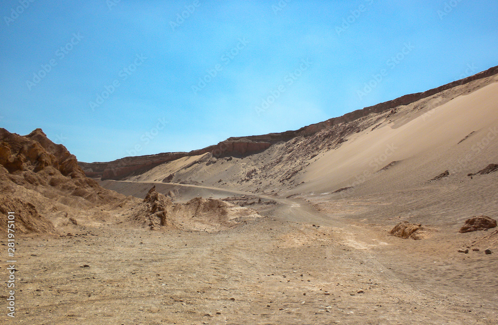 valle de la luna the incredible moon valley in the north of Chile in South America