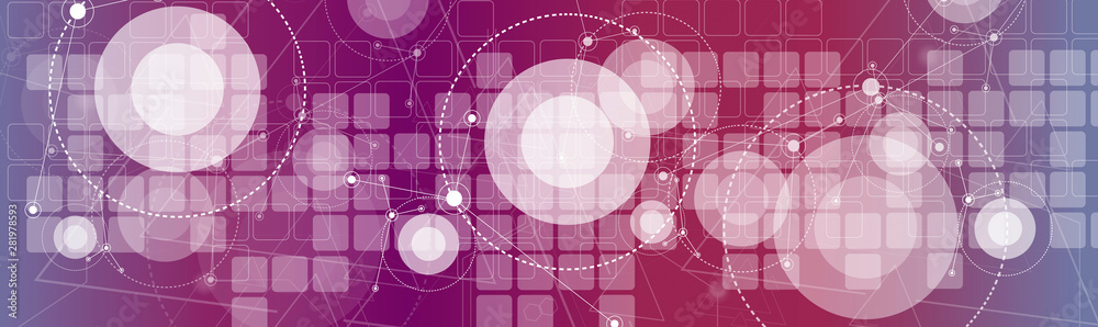 Obraz premium High tech technology geometric