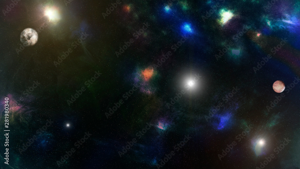 Fototapeta premium Background of galaxy and stars