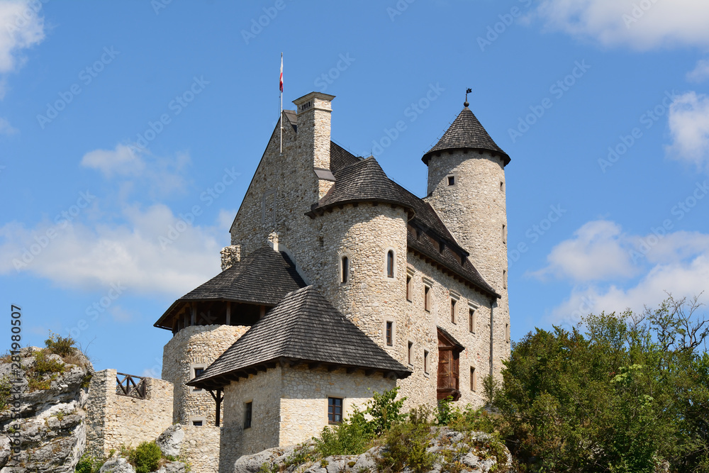 The royal Castle Bobolice, one of the most beautiful fortresses on the Eagles Nests trail in Poland.