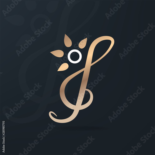 Creative misical logo design. Vector image.