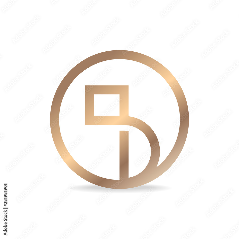 Abstract logo design. Vector image.