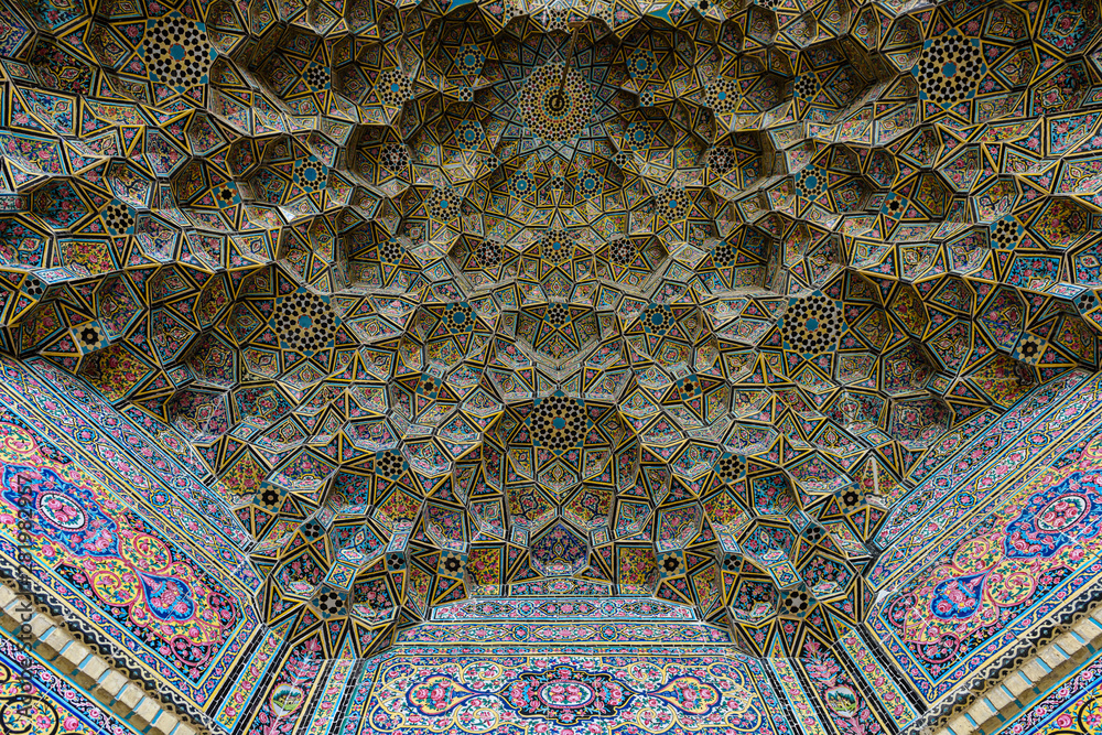 Iran, Shiraz, Nasir al-Mulk mosque