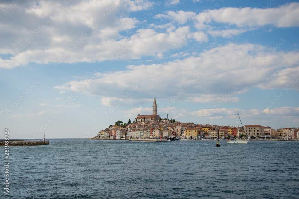 Korcula, Old Town, harbor at the seafront, Croatia
