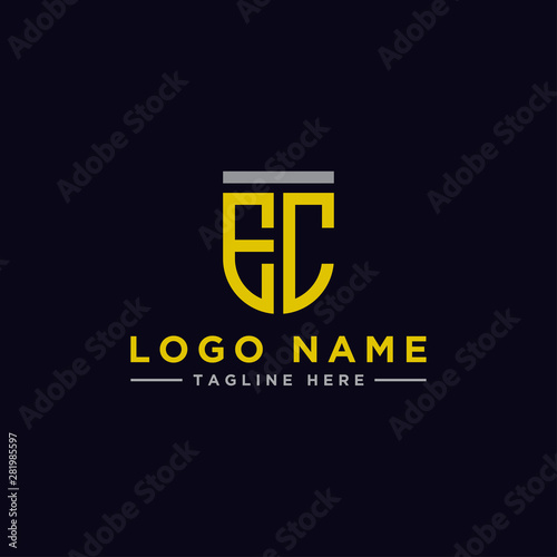 inspiring logo designs for companies from the initial letters of the EC logo icon. -Vectors