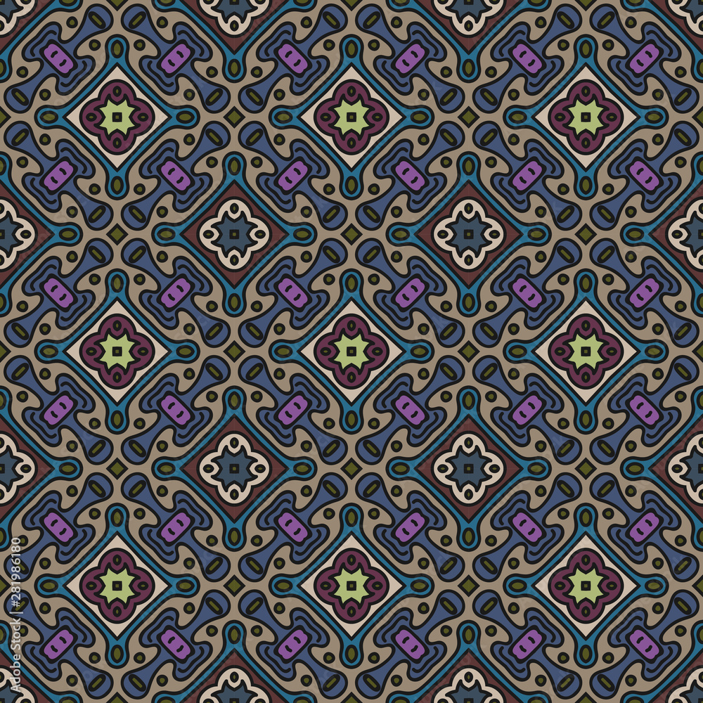 Endless colorful pattern for wallpapers, design and backgrounds, vector seamless pattern.