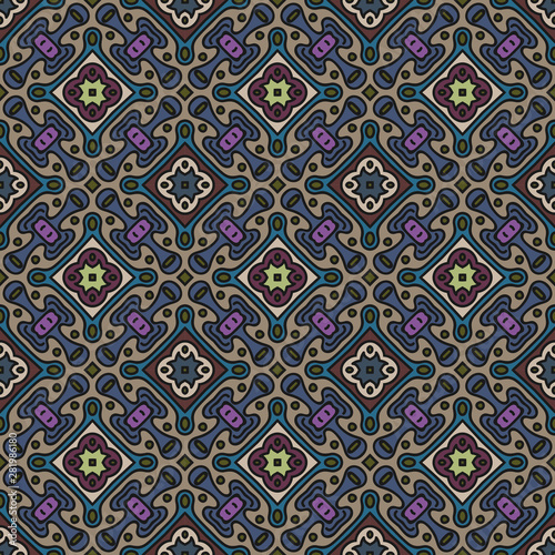 Endless colorful pattern for wallpapers, design and backgrounds, vector seamless pattern.