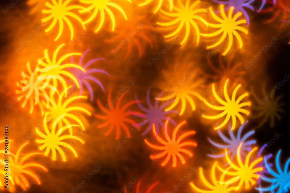 Leaf shape blur bokeh abstract background. Leaf shape blur bokeh abstract background.