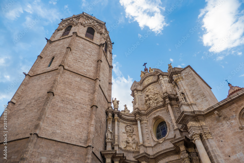 Fototapeta premium The Metropolitan Cathedral–Basilica of the Assumption of Our Lady of Valencia, Valencia, Spain.