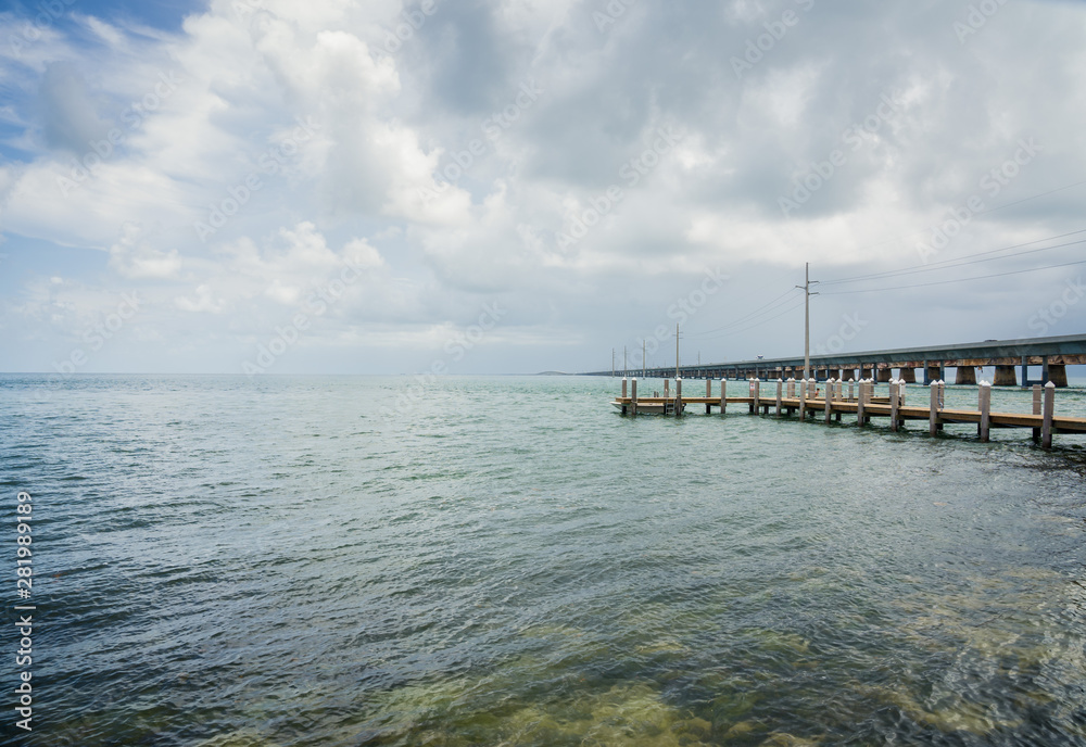 Key west view on a sunny day. Miami, Florida