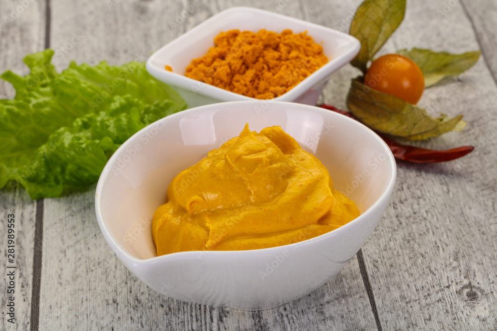 Curry sauce in the bowl Curry sauce in the bowl