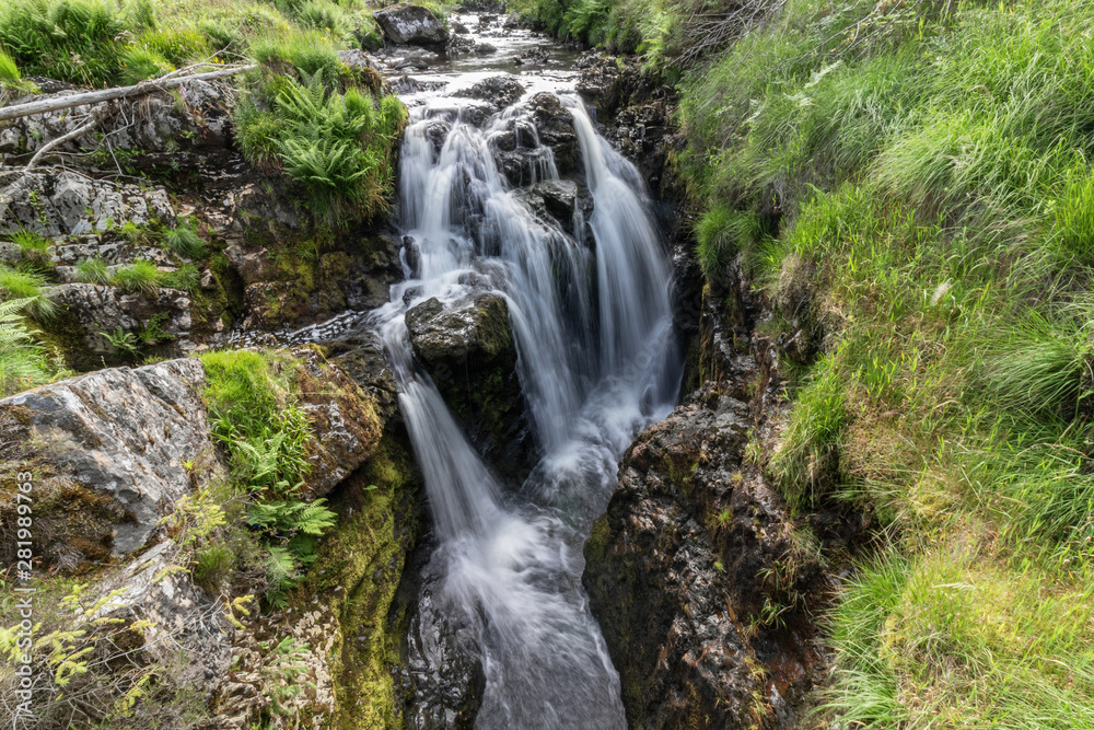 River severn waterfall in Wales, Powys. The name of the waterfall is River Severn Break Its Neck River severn waterfall in Wales, Powys. The name of the waterfall is River Severn Break Its Neck